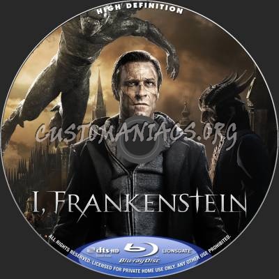 I, Frankenstein (2D+3D) blu-ray label