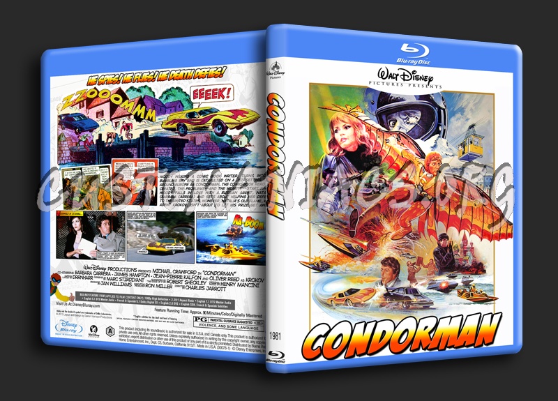 Condorman (1981) blu-ray cover - DVD Covers & Labels by Customaniacs ...