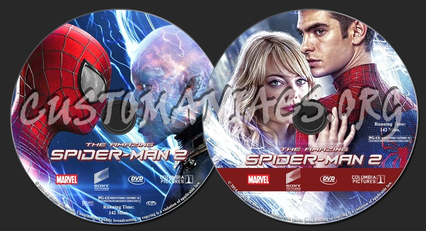 The Amazing Spider-Man 2 dvd label