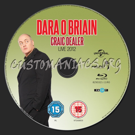 Dara O Briain Craic Dealer blu-ray label