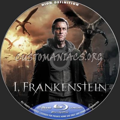 I, Frankenstein (2D+3D) blu-ray label