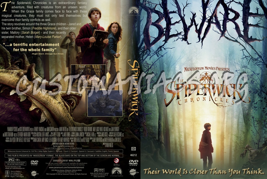 The Spiderwick Chronicles dvd cover
