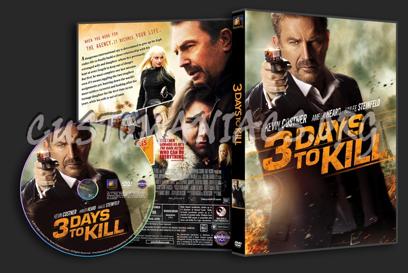 3 Days to Kill dvd cover