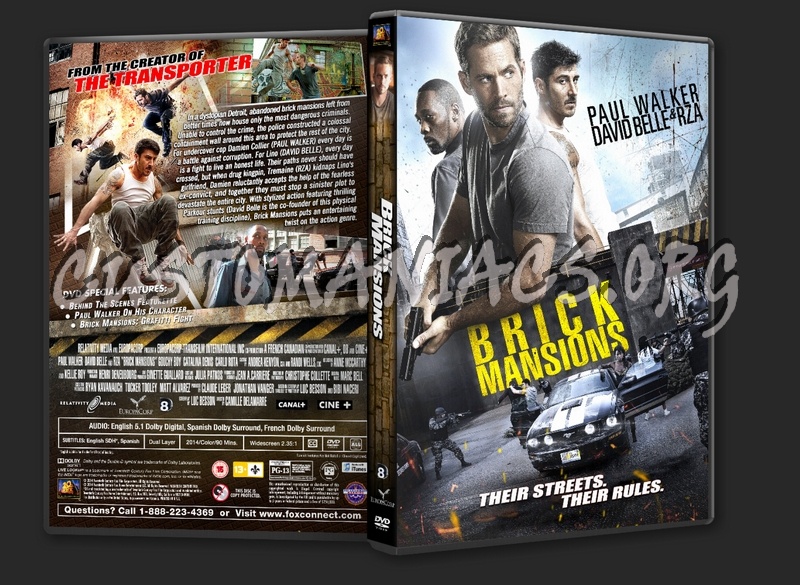 Brick Mansions (2014) dvd cover