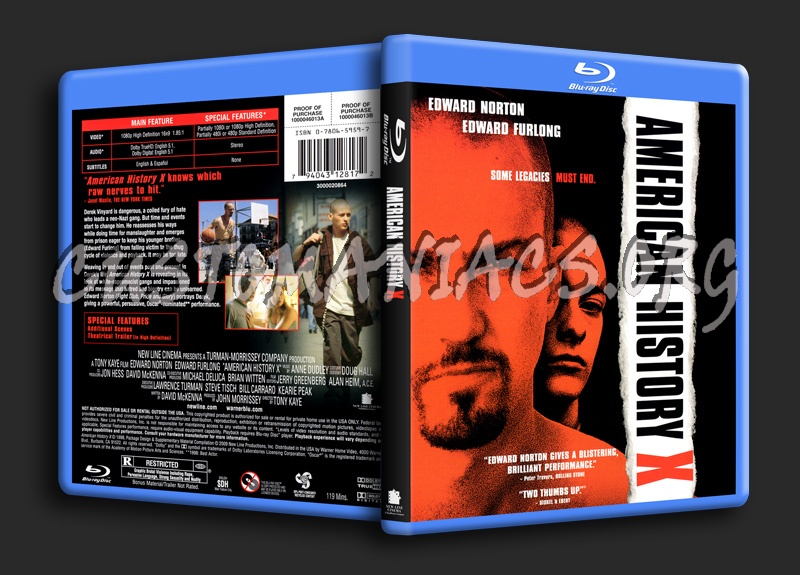 American History X blu-ray cover