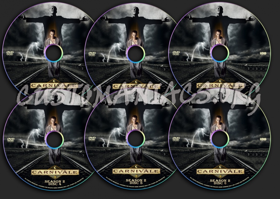 Carnivale Season 2 dvd label