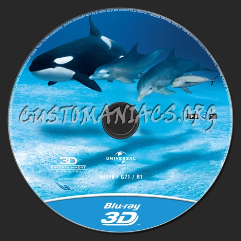 Dolphins and Whales Tribes of the Ocean 3D blu-ray label
