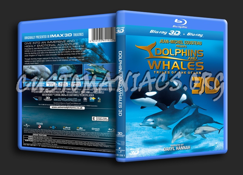 Dolphins and Whales Tribes of the Ocean 3D blu-ray cover