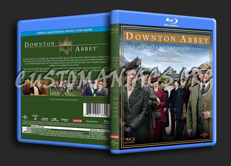 Downton Abbey A Journey to the Highlands blu-ray cover