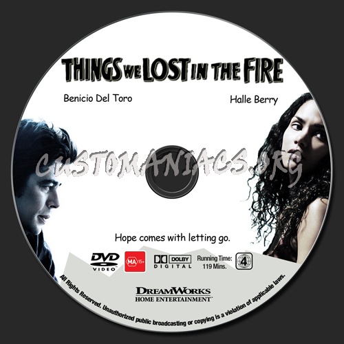 Things We Lost In The Fire dvd label