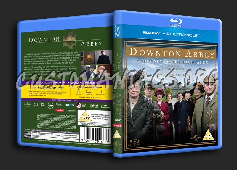 Downton Abbey A Journey to the Highlands blu-ray cover