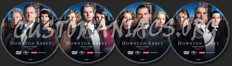 Downton Abbey Season 3 dvd label