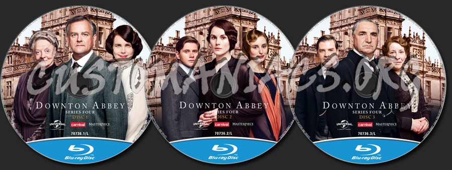 Downton Abbey Season 4 blu-ray label