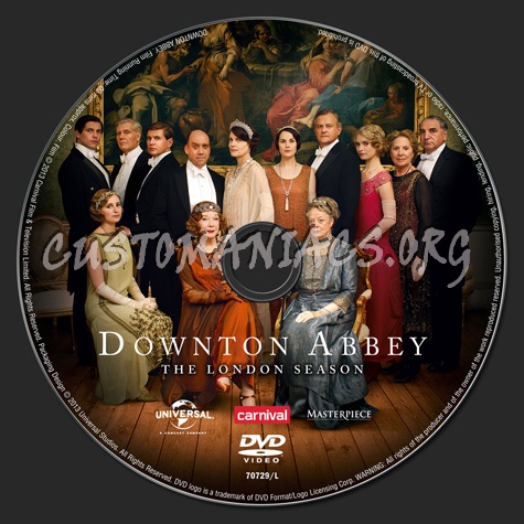 Downton Abbey The London Season dvd label