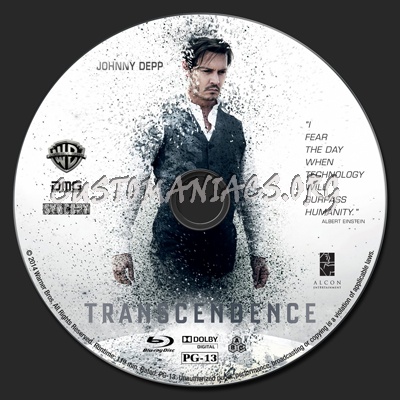 Transcendence blu-ray label