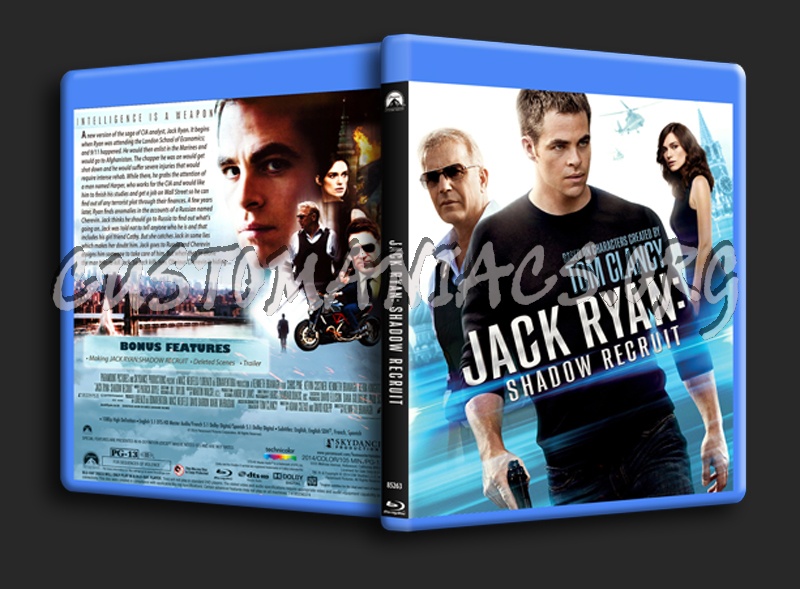 Jack Ryan: Shadow Recruit blu-ray cover