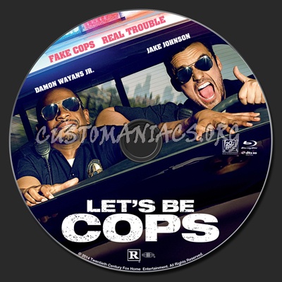 Let's Be Cops blu-ray label
