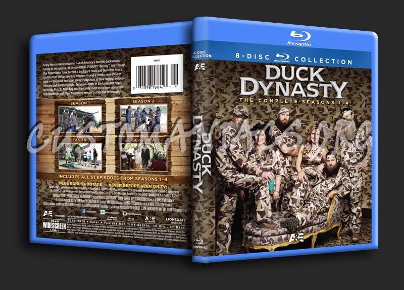 Duck Dynasty The Complete Seasons 1-4 blu-ray cover