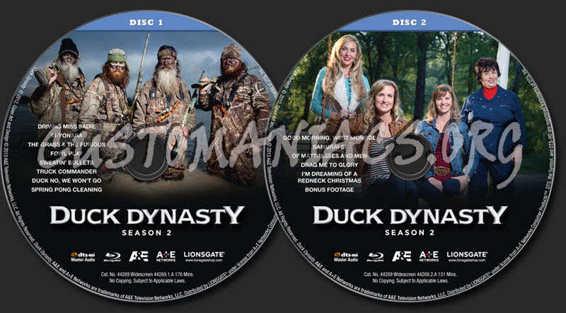 Duck Dynasty Season 2 blu-ray label