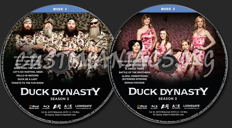 Duck Dynasty Season 3 blu-ray label