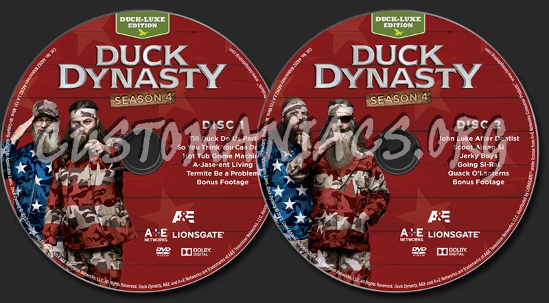 Duck Dynasty Season 4 dvd label