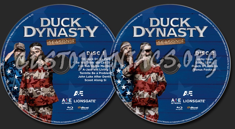 Duck Dynasty Season 4 blu-ray label