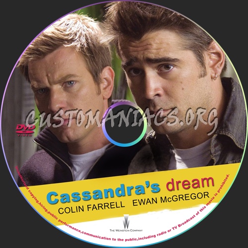 Cassandra's Dream dvd label