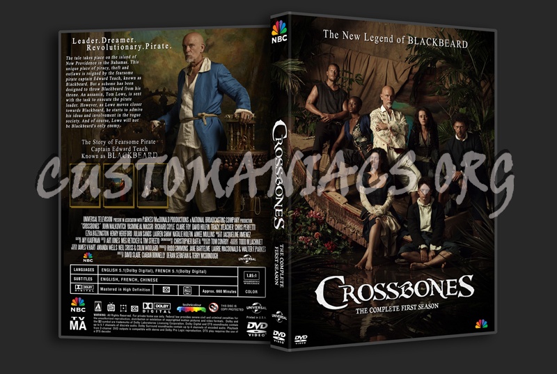 Crossbones Season 1 dvd cover