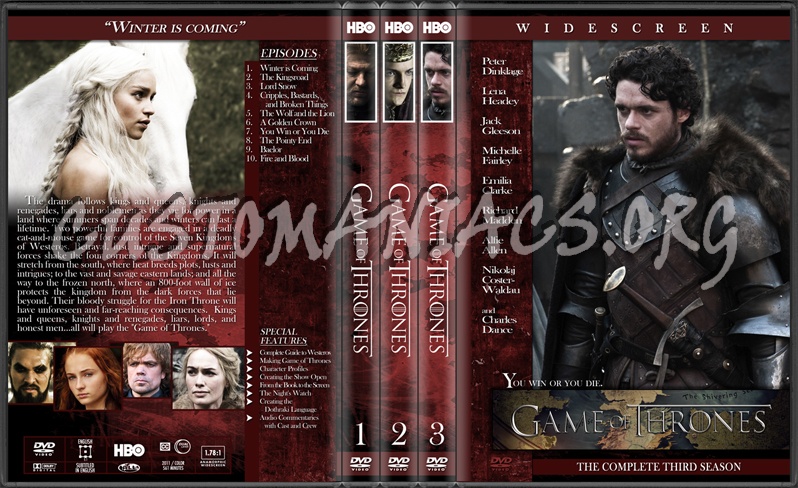 Game of Thrones dvd cover