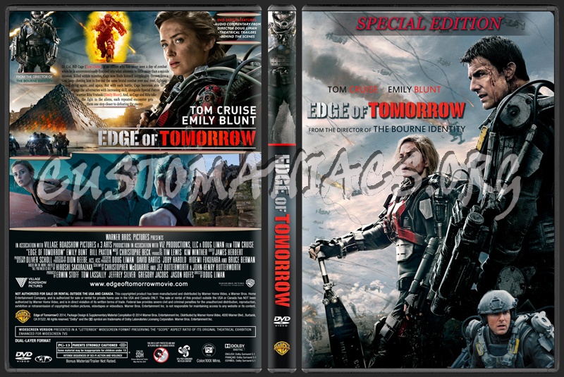 Edge of Tomorrow dvd cover