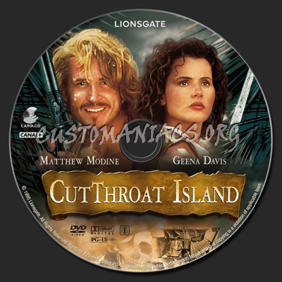 Cutthroat Island dvd label