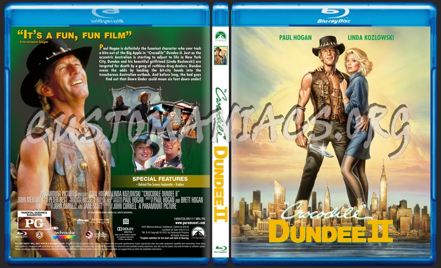 Crocodile Dundee II dvd cover