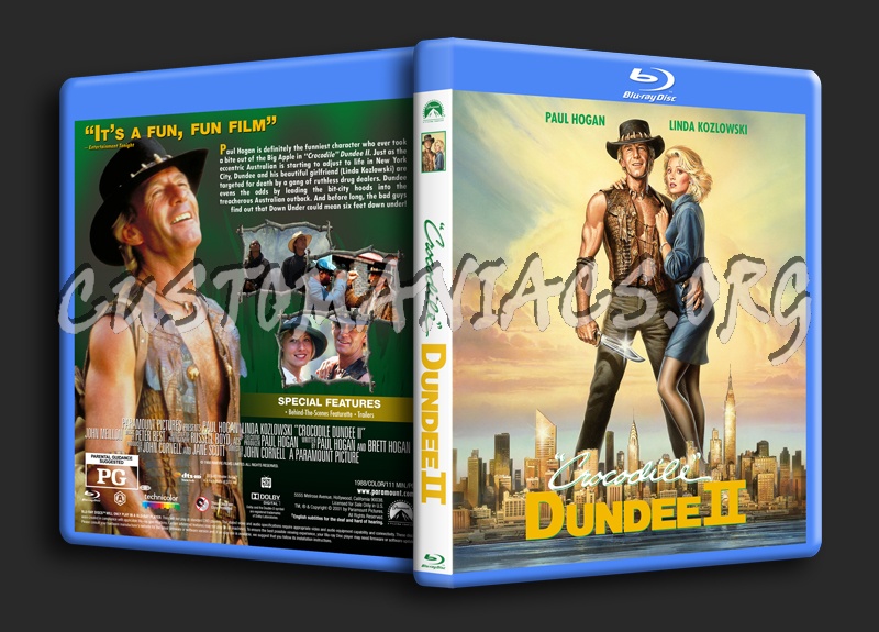 Crocodile Dundee II dvd cover