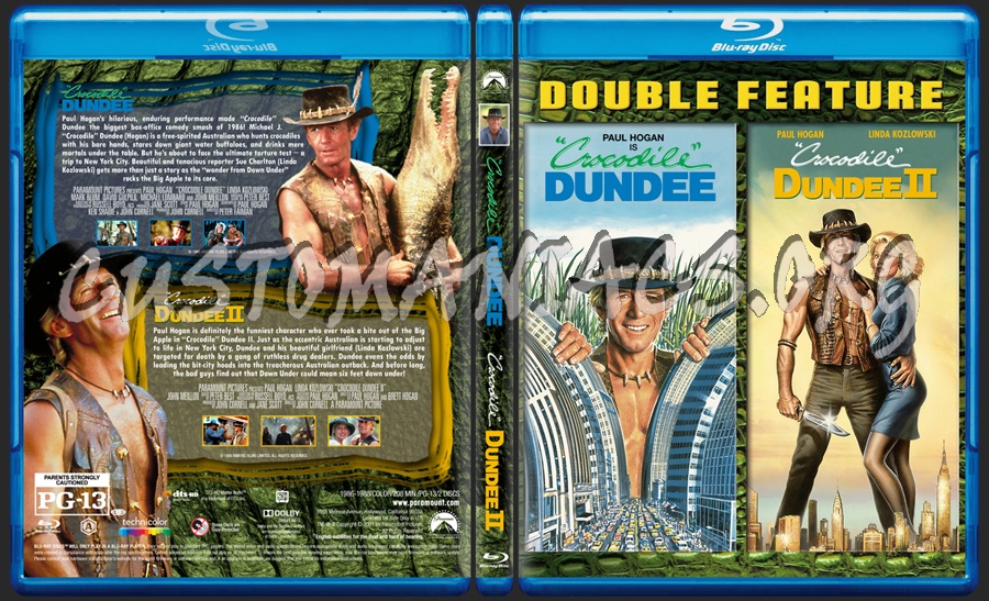 Crocodile Dundee Double Feature (I & II) dvd cover