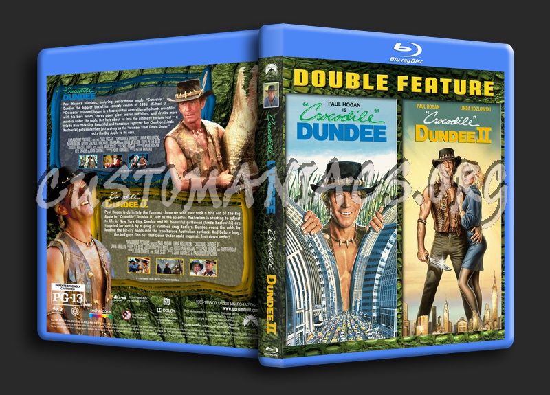 Crocodile Dundee Double Feature (I & II) dvd cover