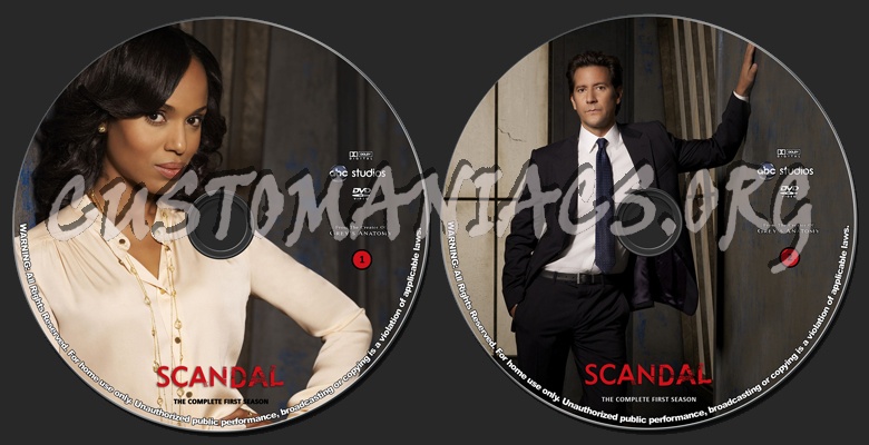 Scandal - Season 1 dvd label
