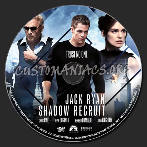 Jack Ryan Shadow Recruit dvd label