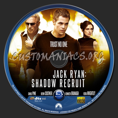 Jack Ryan Shadow Recruit blu-ray label