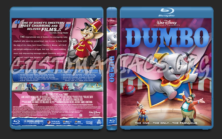 Dumbo blu-ray cover