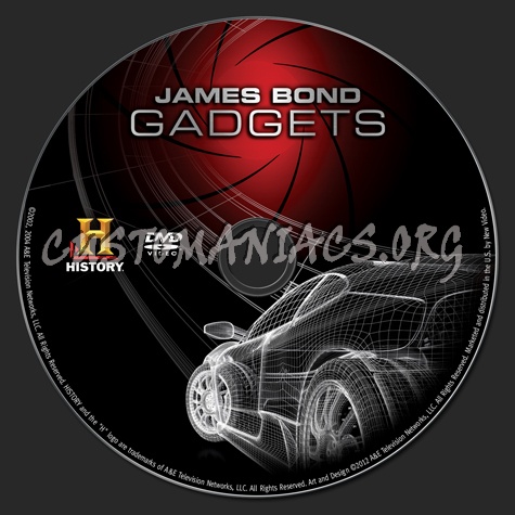 James Bond Gadgets dvd label