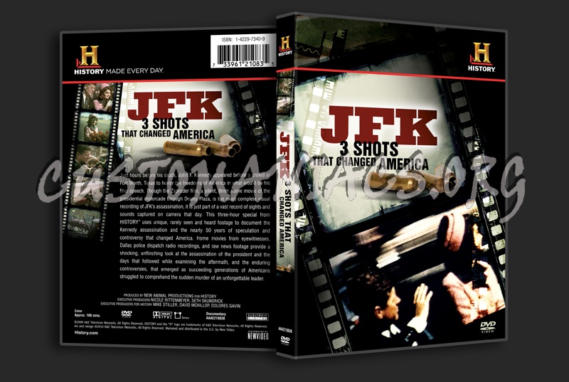 JFK 3 Shots That Changed America dvd cover