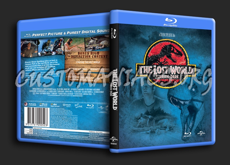 Jurassic Park The Lost World blu-ray cover