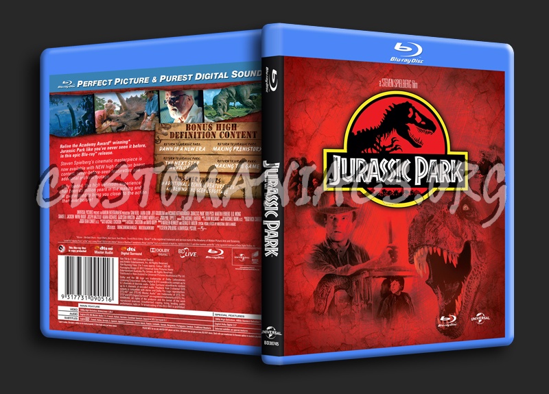 Jurassic Park blu-ray cover