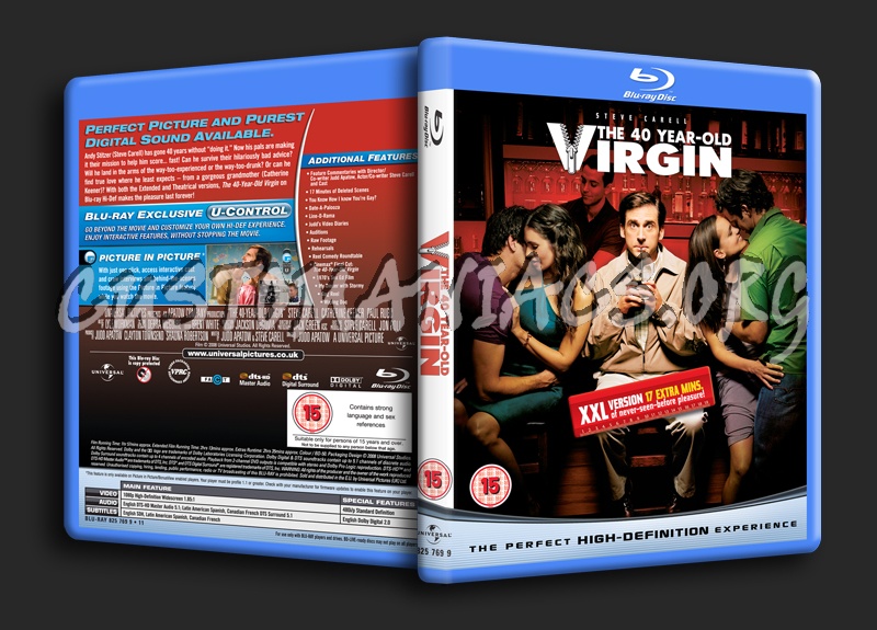 The 40 Year Old Virgin blu-ray cover