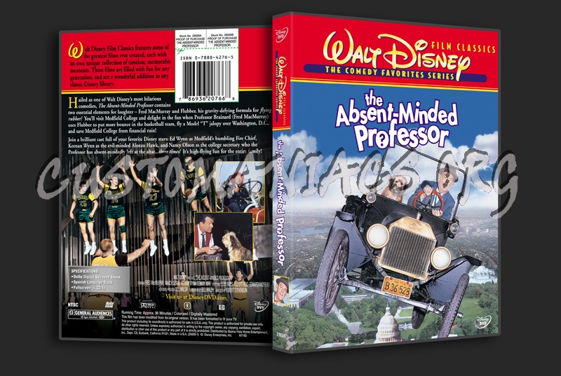 The Absent-Minded Professor dvd cover