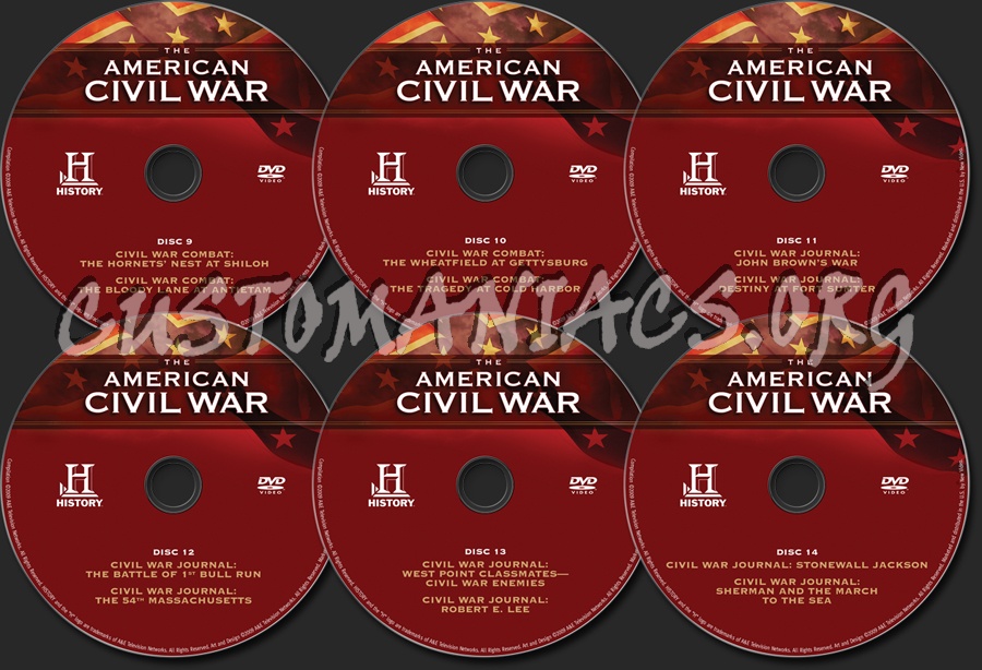 The American Civil War dvd label