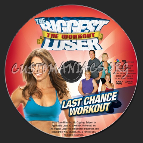 The Biggest Loser Last Chance Workout dvd label