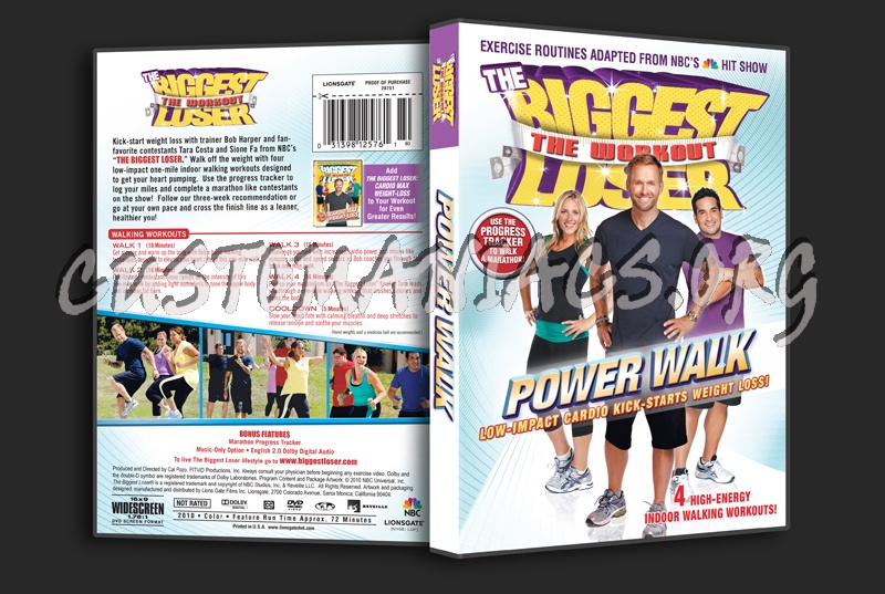The Biggest Loser Power Walk dvd cover