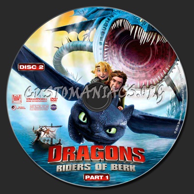 Dragons Riders Of Berk Part 1 dvd label