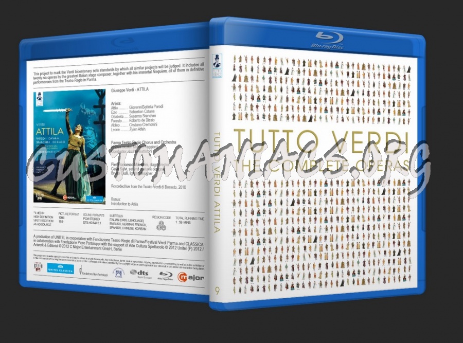 TUTTO VERDI The Complete Operas Covers 6-10 blu-ray cover
